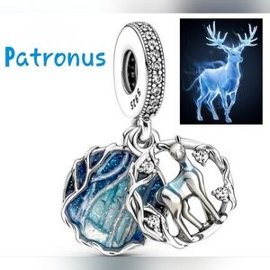 **Brand New 925 Sterling Silver Harry's Doe Patronus Charm Fits Pandora Moments